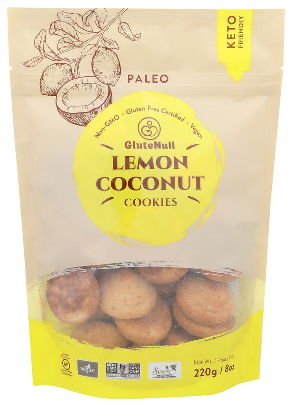 GLUTENULL: Lemon Coconut Keto Cookies, 8 oz