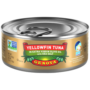 GENOVA: Tuna Yellowfin Extra Virgin Olive Oil Sea Salt, 5 oz