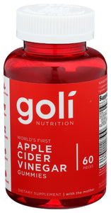 GOLI NUTRITION: Apple Cider Vinegar Gummy, 60 pc