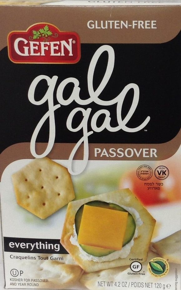GEFEN: Gal Gal Passover Everything Crackers, 4.2 oz