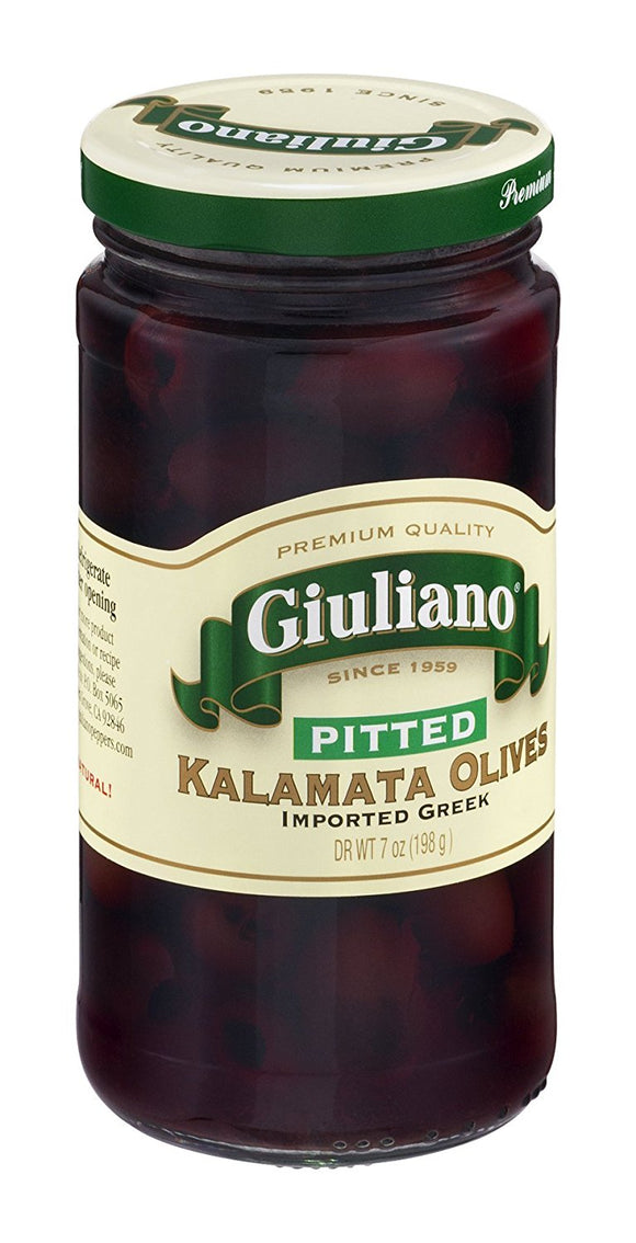 GIULIANO: Pitted Kalamata Olives, 7 oz