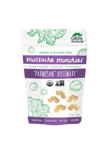 GREEN MUSTACHE: Parmesan Rosemary Mustache Munchies, 1 oz