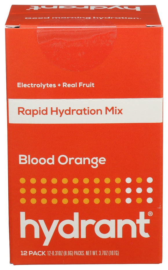 HYDRANT: Rapid Hydration Mix Blood Orange, 12 ea
