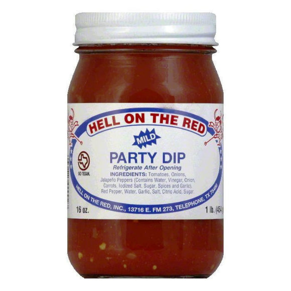 HELLONTHERED: Mild Party Dip Salsa, 16 oz