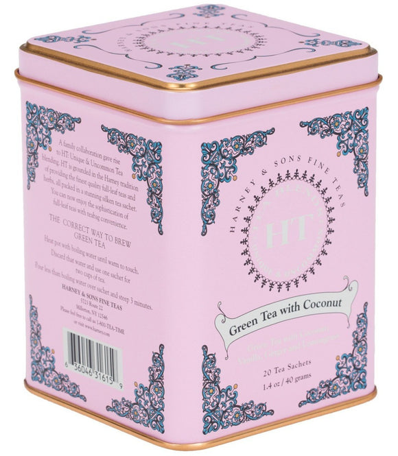 HARNEY & SONS: Green Tea With Coconut, 20 bg