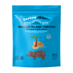 FUSION JERKY: Grilled Island Teriyaki Pork Jerky, 2.75 oz