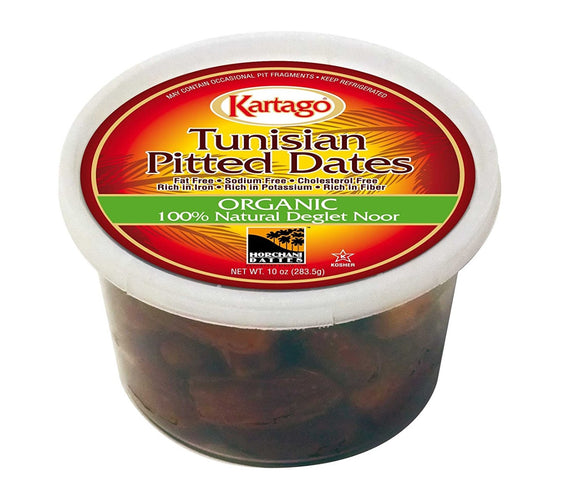 KARTAGO: Organic Deglet Noor Tunisian Pitted Dates, 10 oz