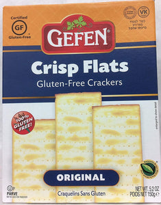 GEFEN: Crisp Flats Original Gluten Free Crackers, 6 oz
