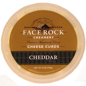 FACE ROCK: Cheese Curds Cheddar, 6 oz