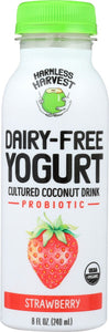 HARMLESS HARVEST: Dairy-Free Yogurt Drink Strawberry, 8 oz