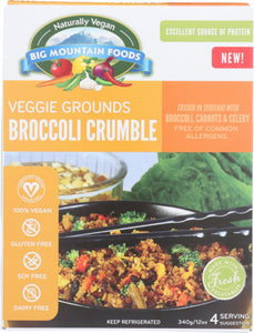 BIG MOUNTAIN FOODS: Veggie Grounds Broccoli Crumble, 12 oz