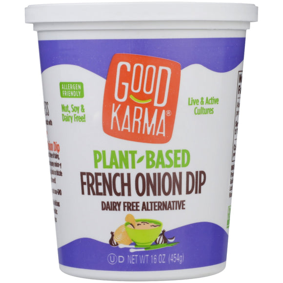 GOOD KARMA: Plant-Based French Onion Dip, 16 oz