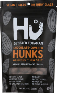 HU: Chocolate Covered Hunks Almonds and Sea Salt, 4 oz