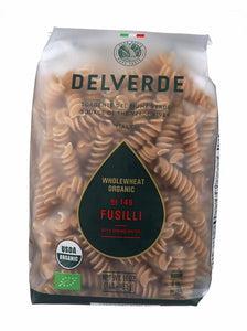 DEL VERDE: Fusilli Whole Wheat Organic Pasta, 16 oz