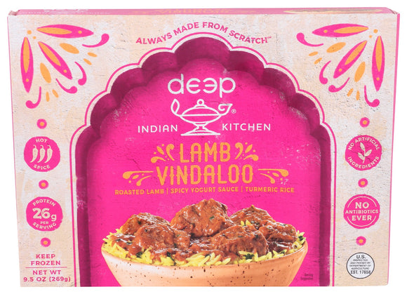 DEEP INDIAN KITCHEN: Lamb Vindaloo with Turmeric Rice, 9.50 oz