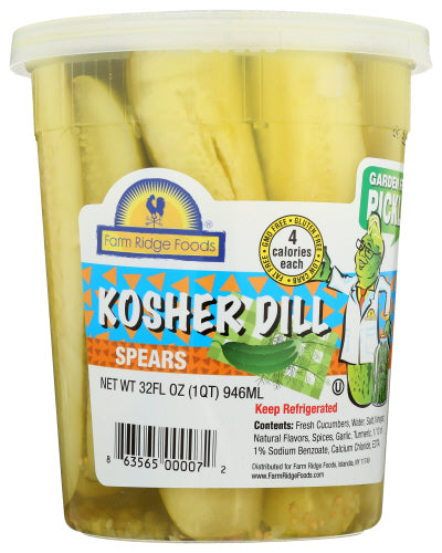 FARM RIDGE FOODS: Kosher Dill Spears Pickles, 32 oz
