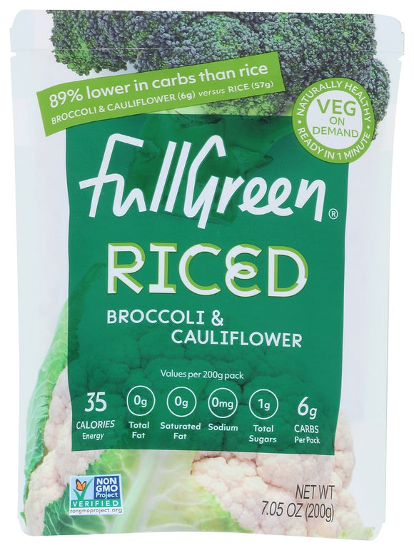 FULLGREEN: Riced Broccoli & Cauliflower, 7.05 oz