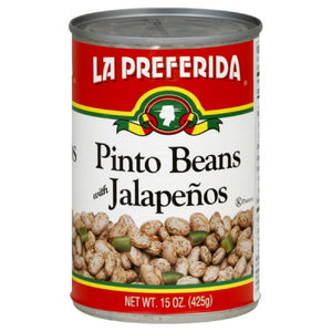 LA PREFERIDA: Bean Pinto Jalapeno, 15 oz