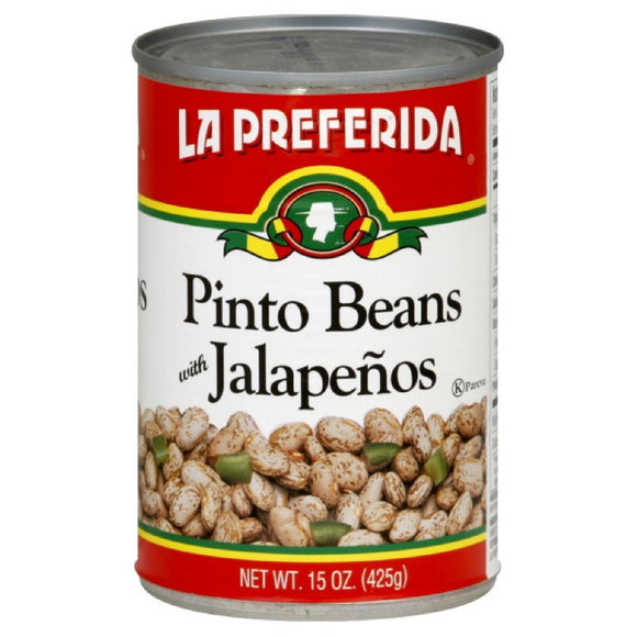 LA PREFERIDA: Bean Pinto Jalapeno, 15 oz