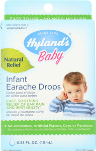 HYLANDS: Drops Ear Ache Infant, 0.33 oz