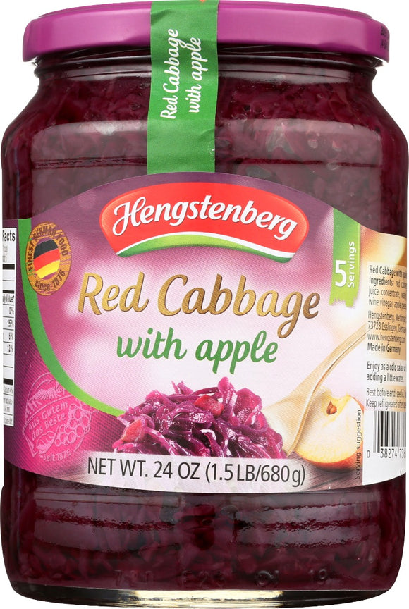 HENGSTENBERG: Cabbage Red Apple, 24 oz