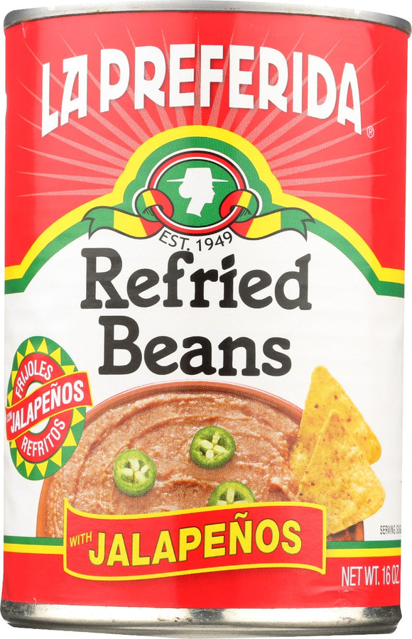 LA PREFERIDA: Bean Refried Jlpno, 16 oz