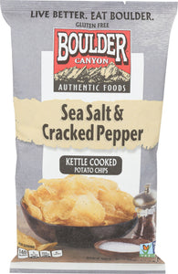 BOULDER CANYON: Chip Cut Seaslt& Crpppr, 6.5 oz