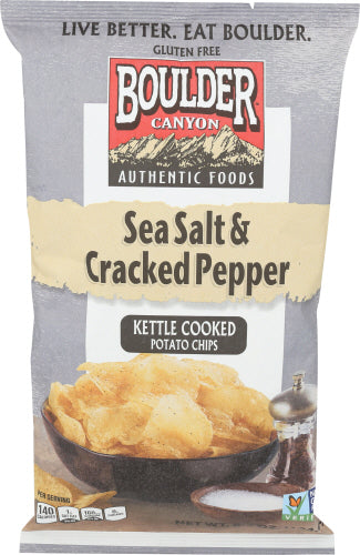 BOULDER CANYON: Chip Cut Seaslt& Crpppr, 6.5 oz