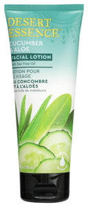 DESERT ESSENCE: Lotion Facial Ccmbr Aloe, 3.4 fo