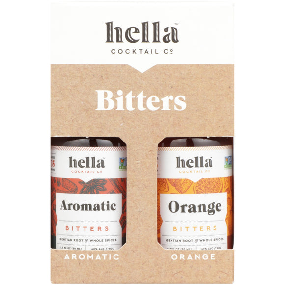 HELLA COCKTAIL: Bitters Pck Orng & Aromtc, 3.4 fo