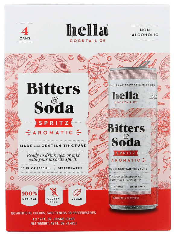HELLA COCKTAIL: Bitters Sprtz Aromatc 4Pk, 48 fo