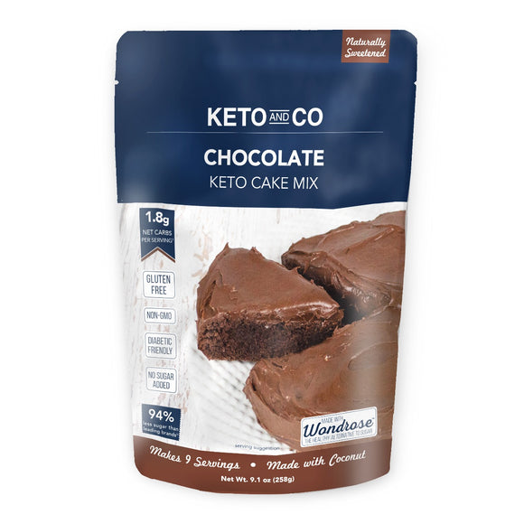 KETO & CO: Mix Cake Chocolate, 9.1 oz