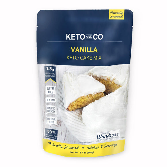 KETO & CO: Mix Cake Vanilla, 8.7 oz