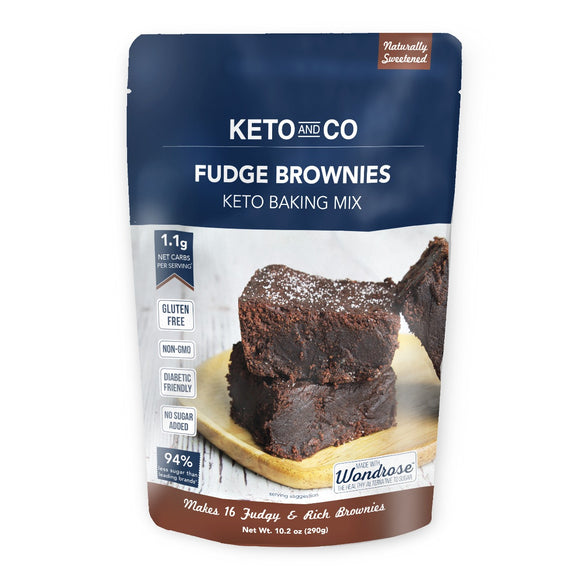 KETO & CO: Mix Fudge Brownie, 10.2 oz