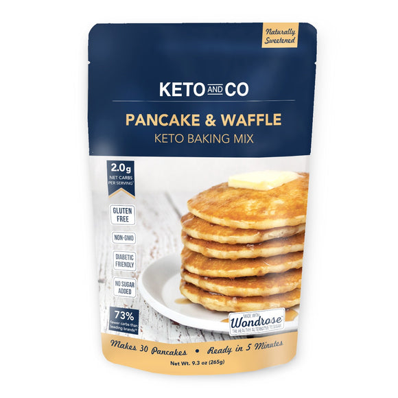 KETO & CO: Mix Pancake Waffle, 9.3 oz