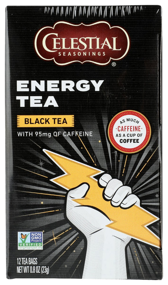 CELESTIAL SEASONINGS: Tea Energy Blk Caffeine, 12 bg