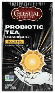 CELESTIAL SEASONINGS: Tea Enlgish Brkst Probitc, 18 bg