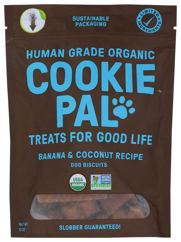 COOKIE PAL: Treat Dog Bnana Cocnt Org, 10 oz