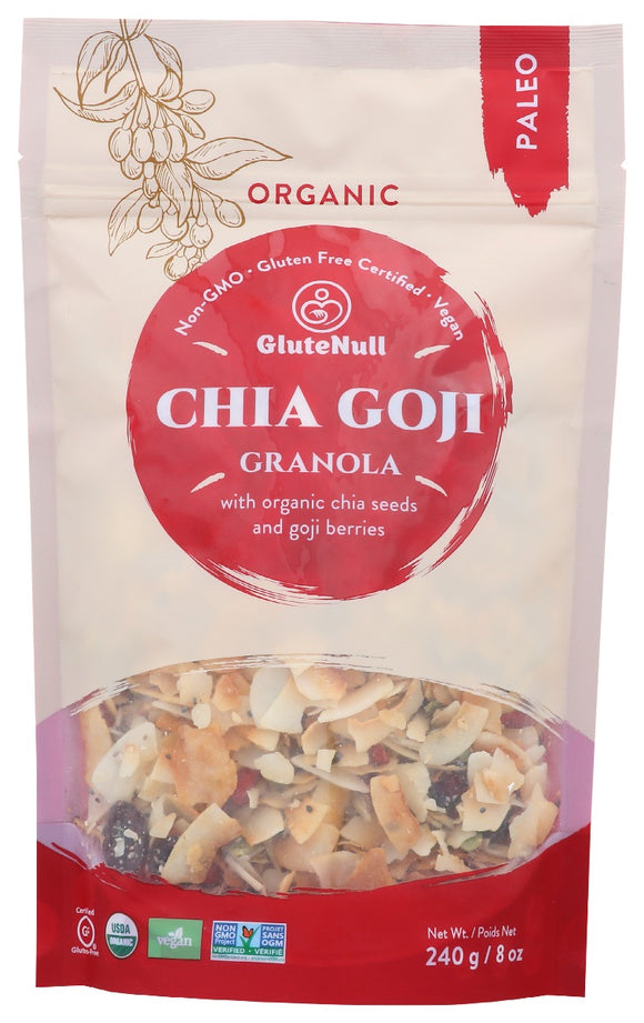 GLUTENULL: Granola Chia Goji, 8 oz