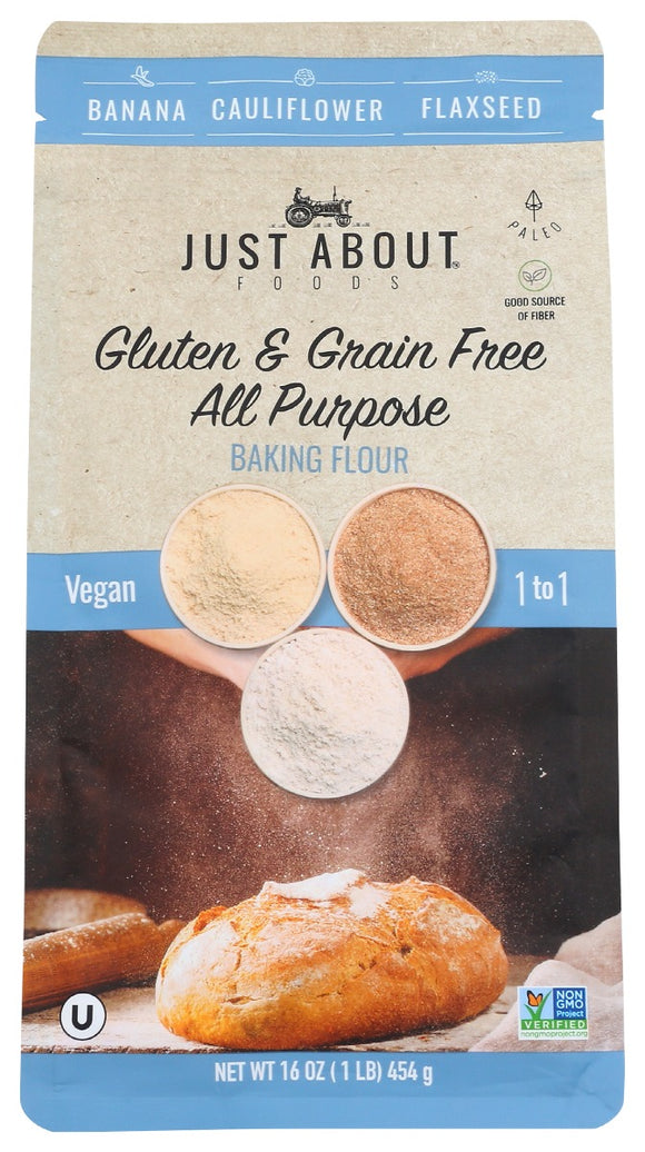 JUST ABOUT FOODS: Flour All Purpose, 1 lb