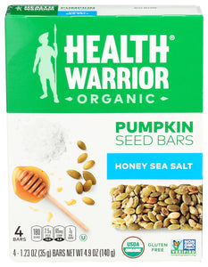 HEALTH WARRIOR: Bar Pmpkn Seed Hny Ssalt, 4.9 oz