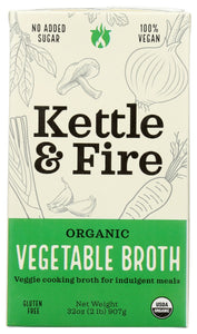 KETTLE AND FIRE: Broth Vegetable Cooking, 32 oz
