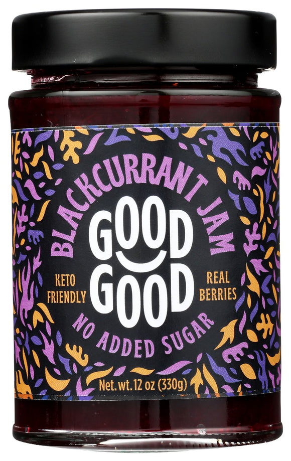 GOOD GOOD: Jam Sweet Blackcurrant, 12 oz