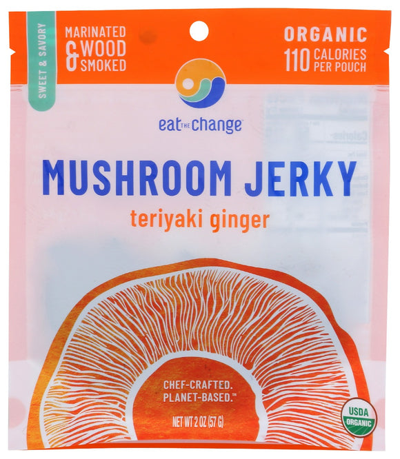 EAT THE CHANGE: Jerky Mushroom Teriyaki, 2 oz