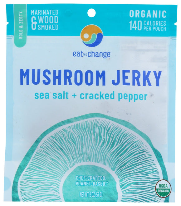 EAT THE CHANGE: Jerky Mshrm Sslt Crk Ppr, 2 oz