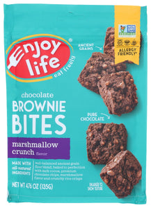 ENJOY LIFE: Bites Brownie Marshmallow, 4.76 oz