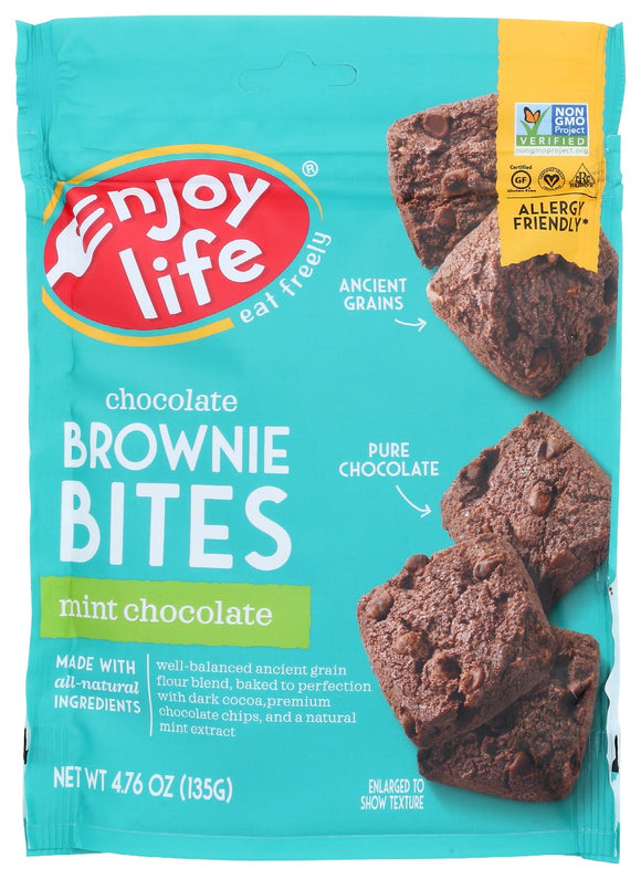 ENJOY LIFE: Bites Brownie Mint Chocol, 4.76 oz