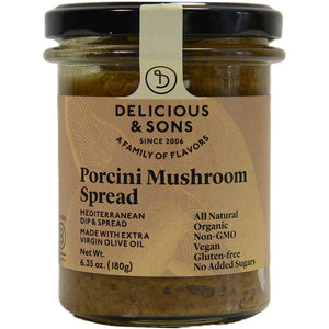 DELICIOUS & SONS: Spread Porcini Mushroom, 6.35 oz