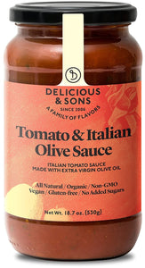 DELICIOUS AND SONS: Sauce Tmto Italian Olive, 18.7 oz
