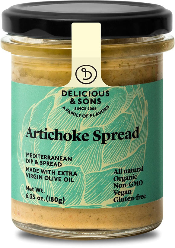 DELICIOUS & SONS: Spread Artichoke, 6.35 oz